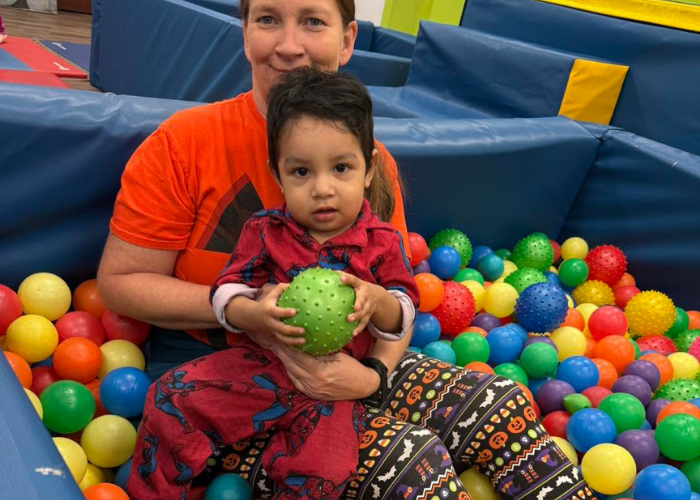 Child with Occupational Therapist 