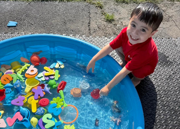 Student learning outside